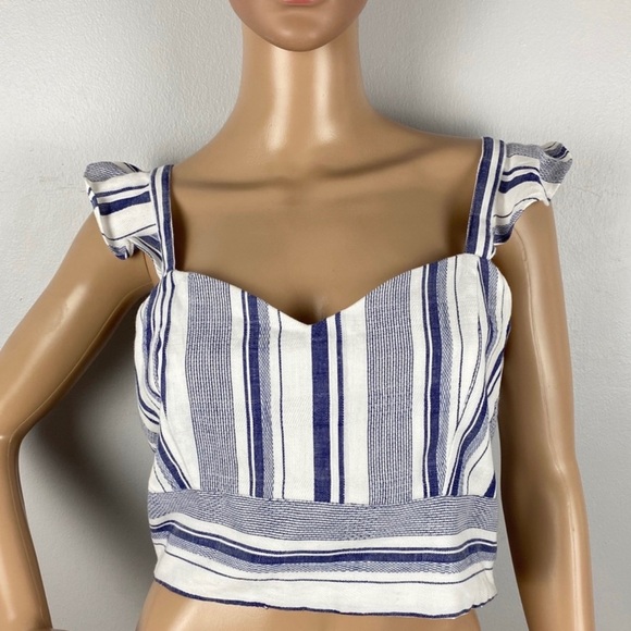 NEW PARKER STRIPED CROP TOP - Picture 2 of 8